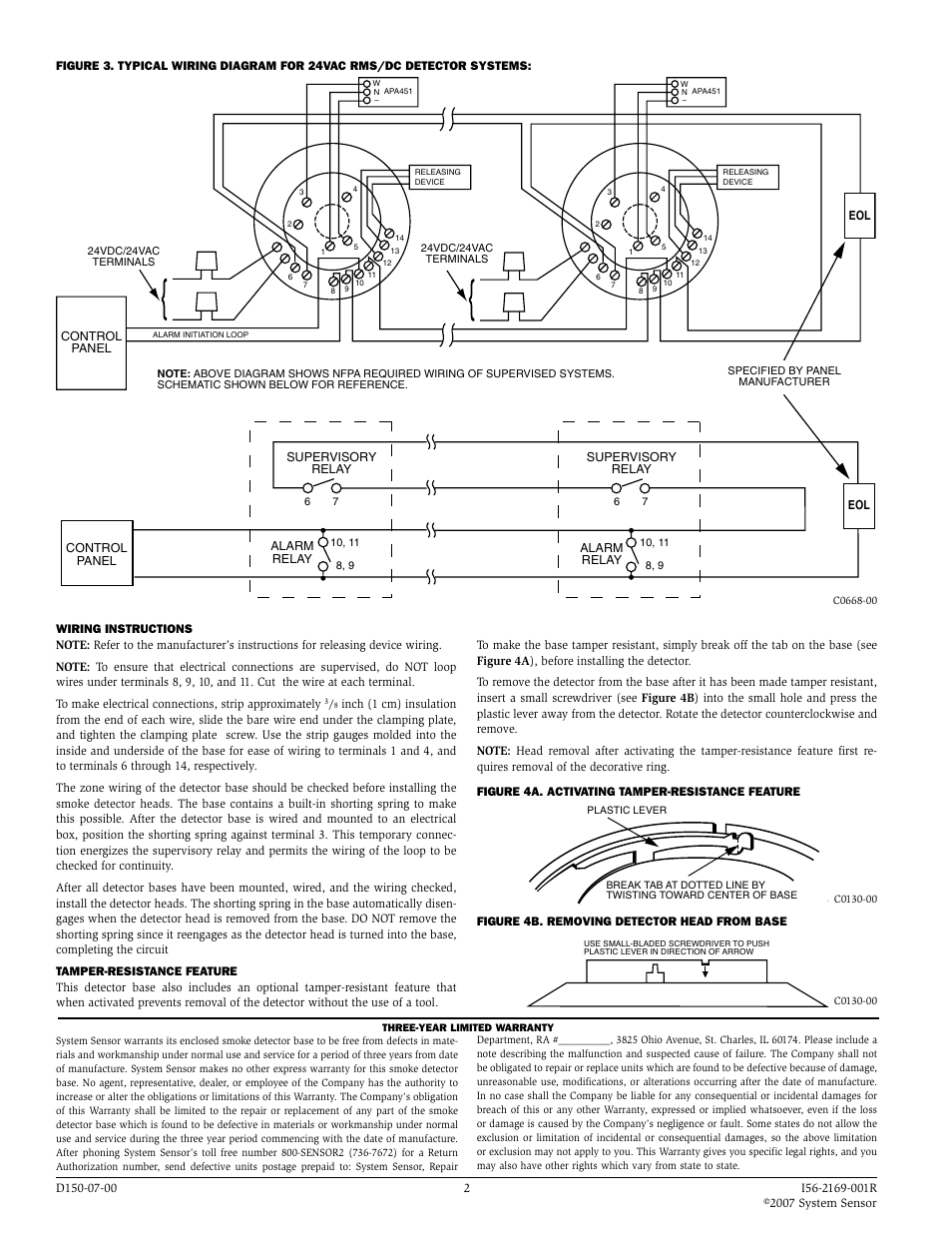 System Sensor B114LPBT User Manual | Page 2 / 2