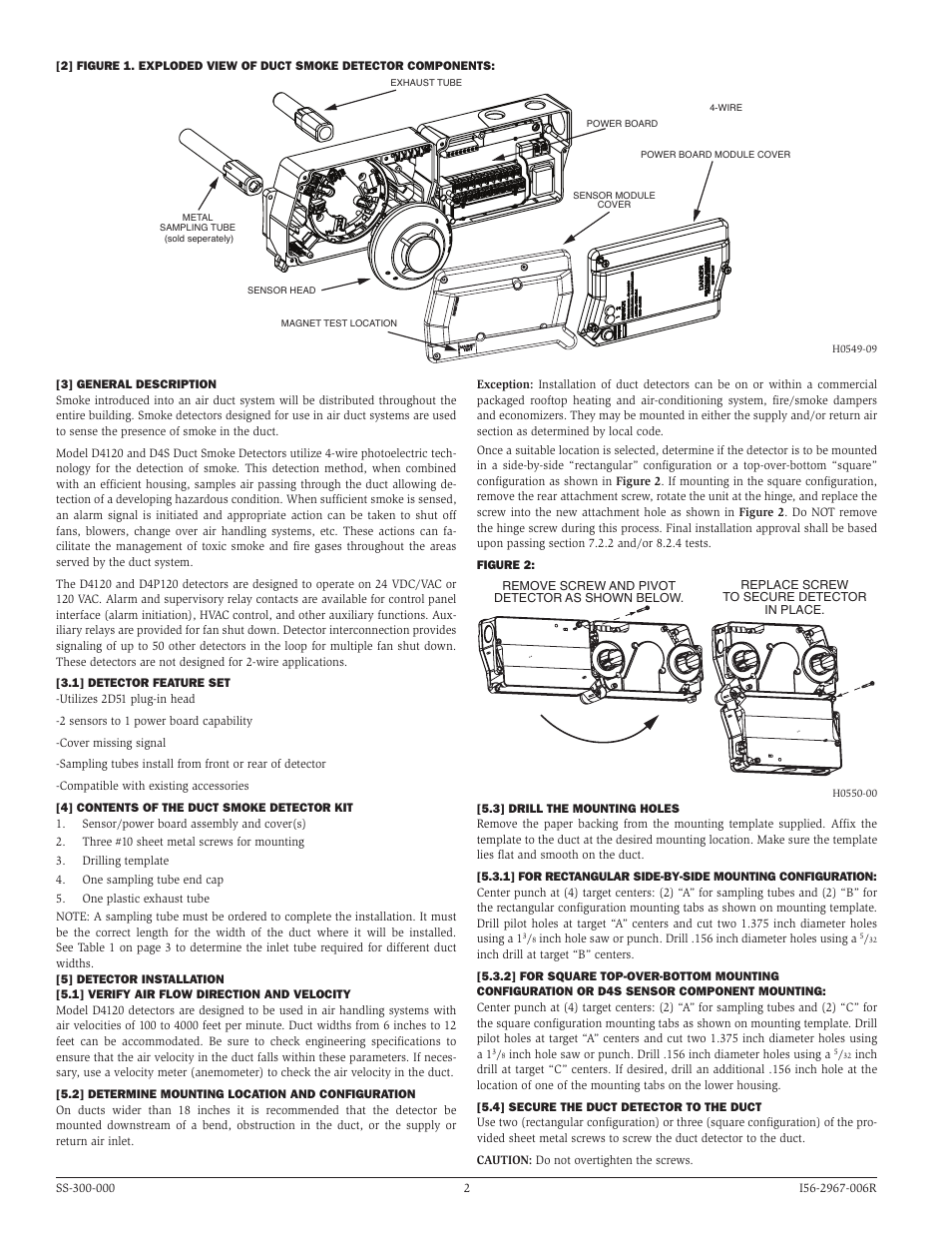 System Sensor D4120, D4P120, and D4S User Manual | Page 2 / 8