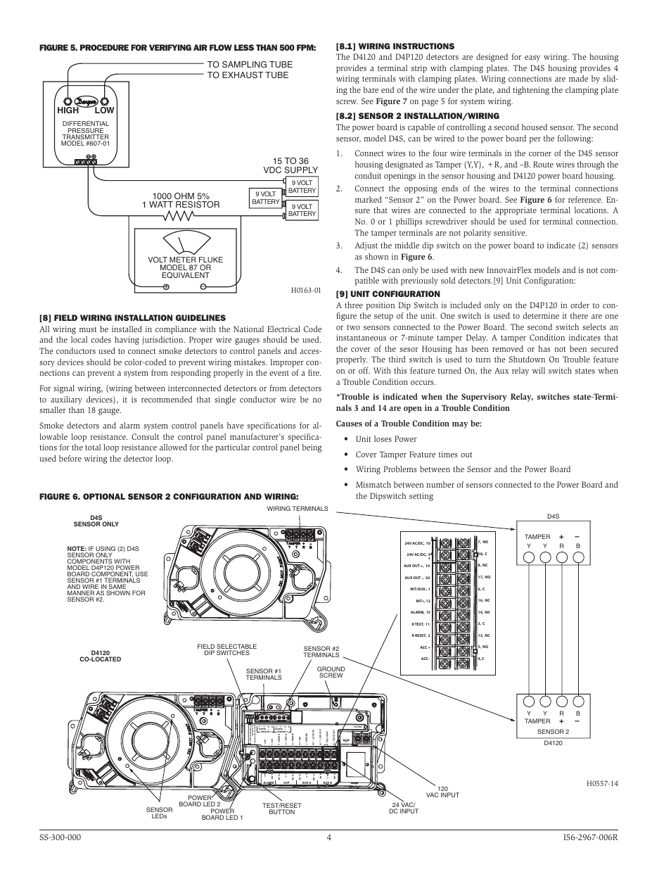 Volt meter fluke model 87 or equivalent | System Sensor D4120, D4P120, and D4S User Manual | Page 4 / 8