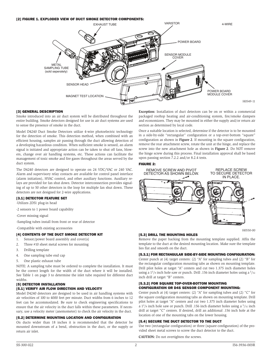 System Sensor D4240 User Manual | Page 2 / 8