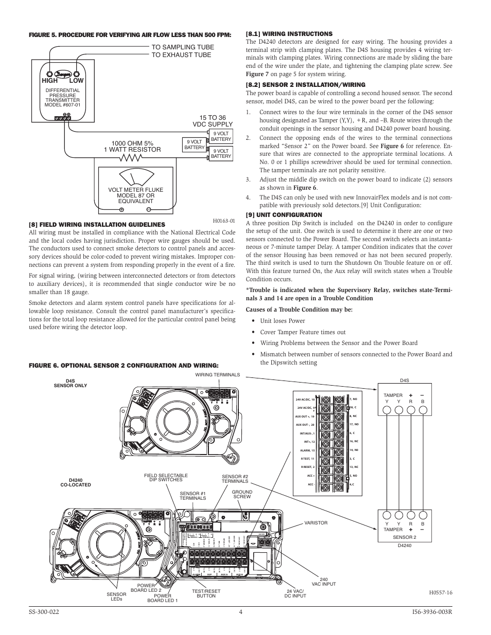 Volt meter fluke model 87 or equivalent | System Sensor D4240 User Manual | Page 4 / 8