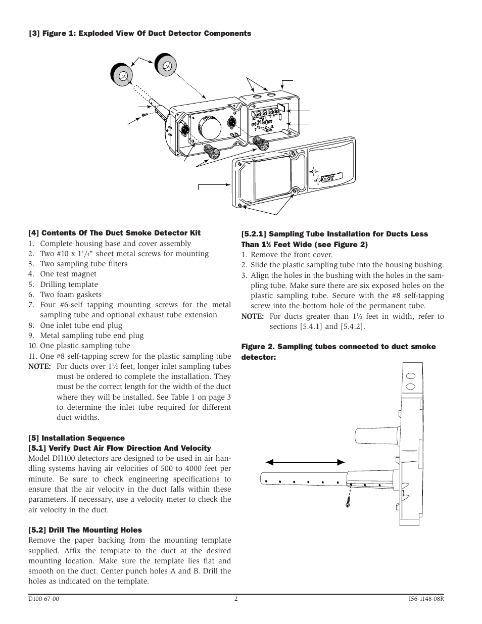System Sensor DH100 User Manual | Page 2 / 8
