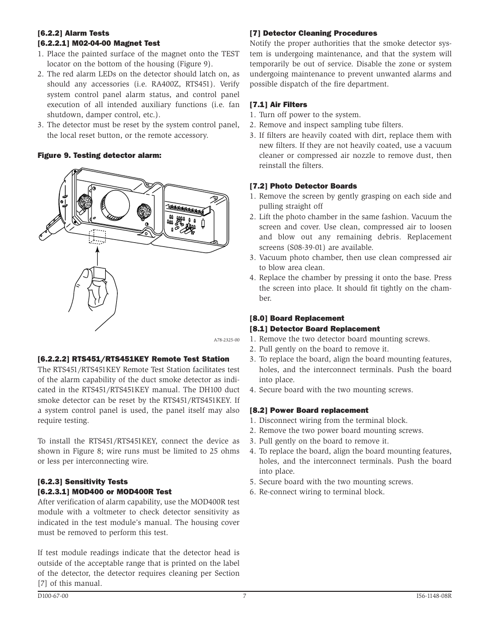 System Sensor DH100 User Manual | Page 7 / 8