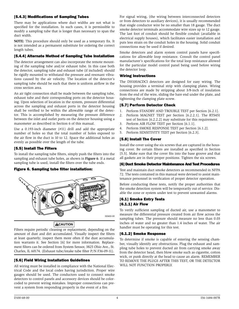 System Sensor DH100ACDCI User Manual | Page 4 / 8