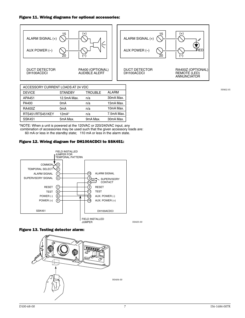 System Sensor DH100ACDCI User Manual | Page 7 / 8