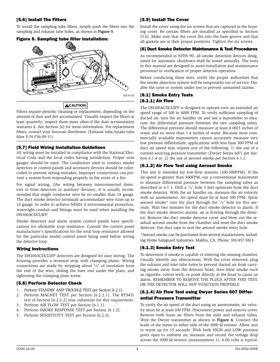 System Sensor DH100ACDCLWP User Manual | Page 4 / 8