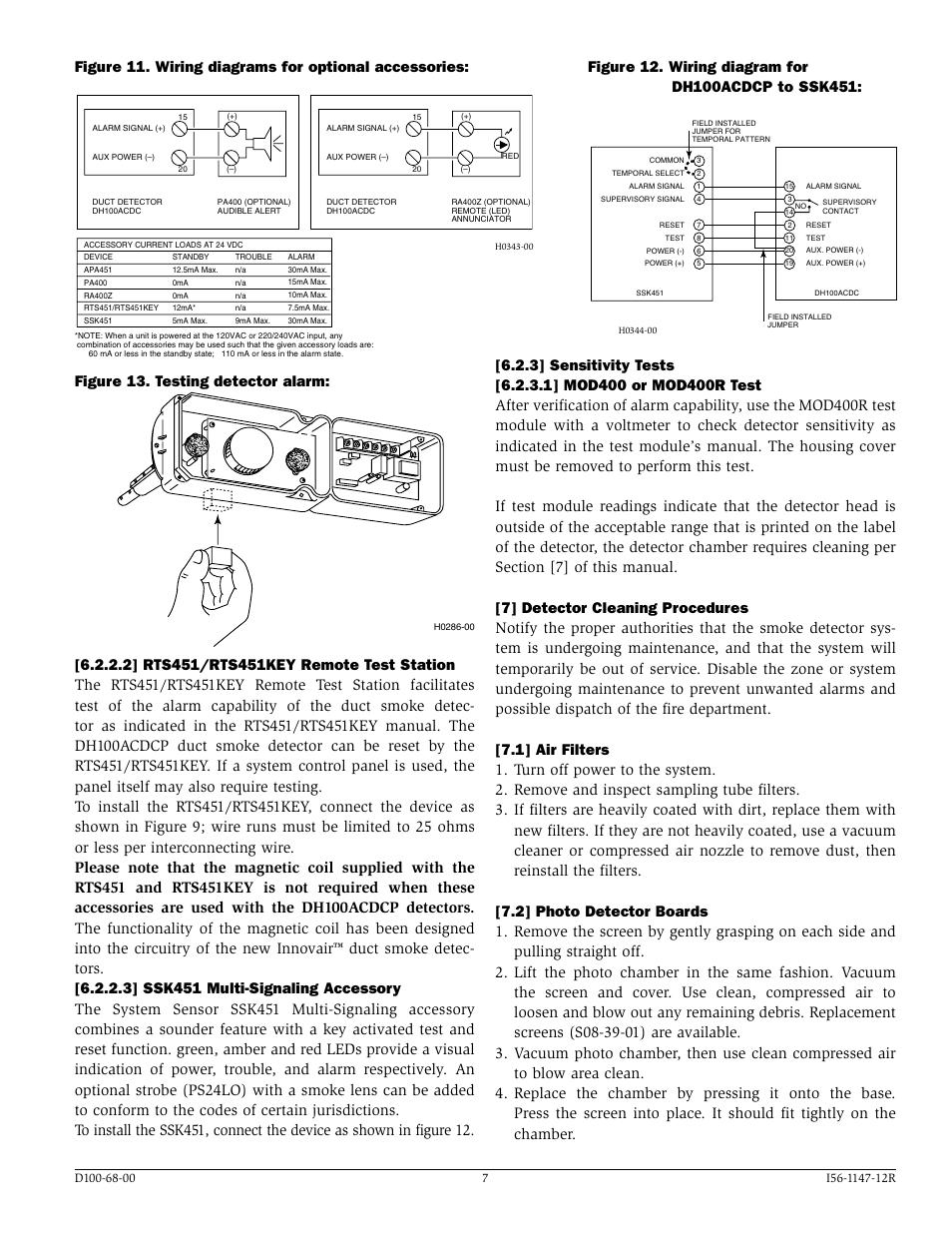 Figure 13. testing detector alarm | System Sensor DH100ACDCP User Manual | Page 7 / 8