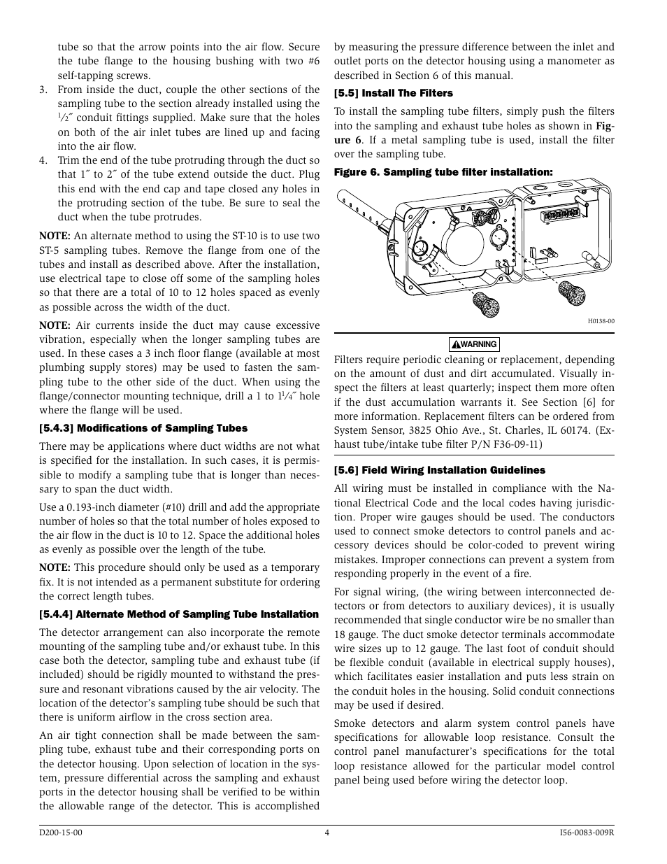System Sensor DH100LP User Manual | Page 4 / 8