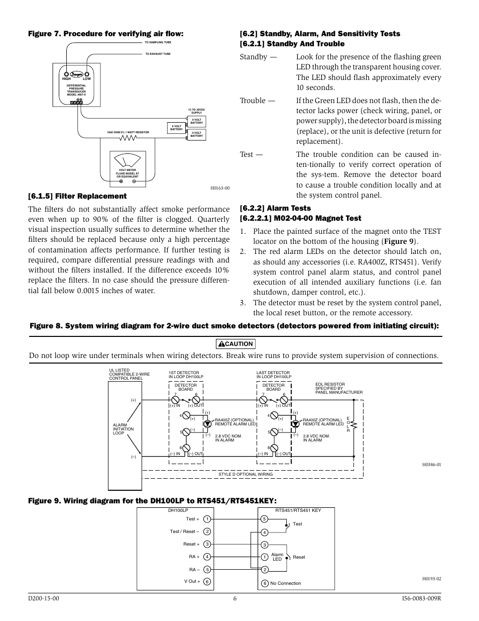 System Sensor DH100LP User Manual | Page 6 / 8