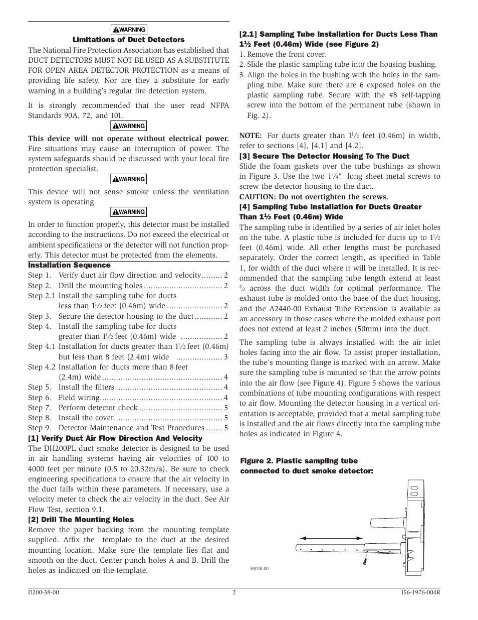 System Sensor DH200PL User Manual | Page 2 / 8