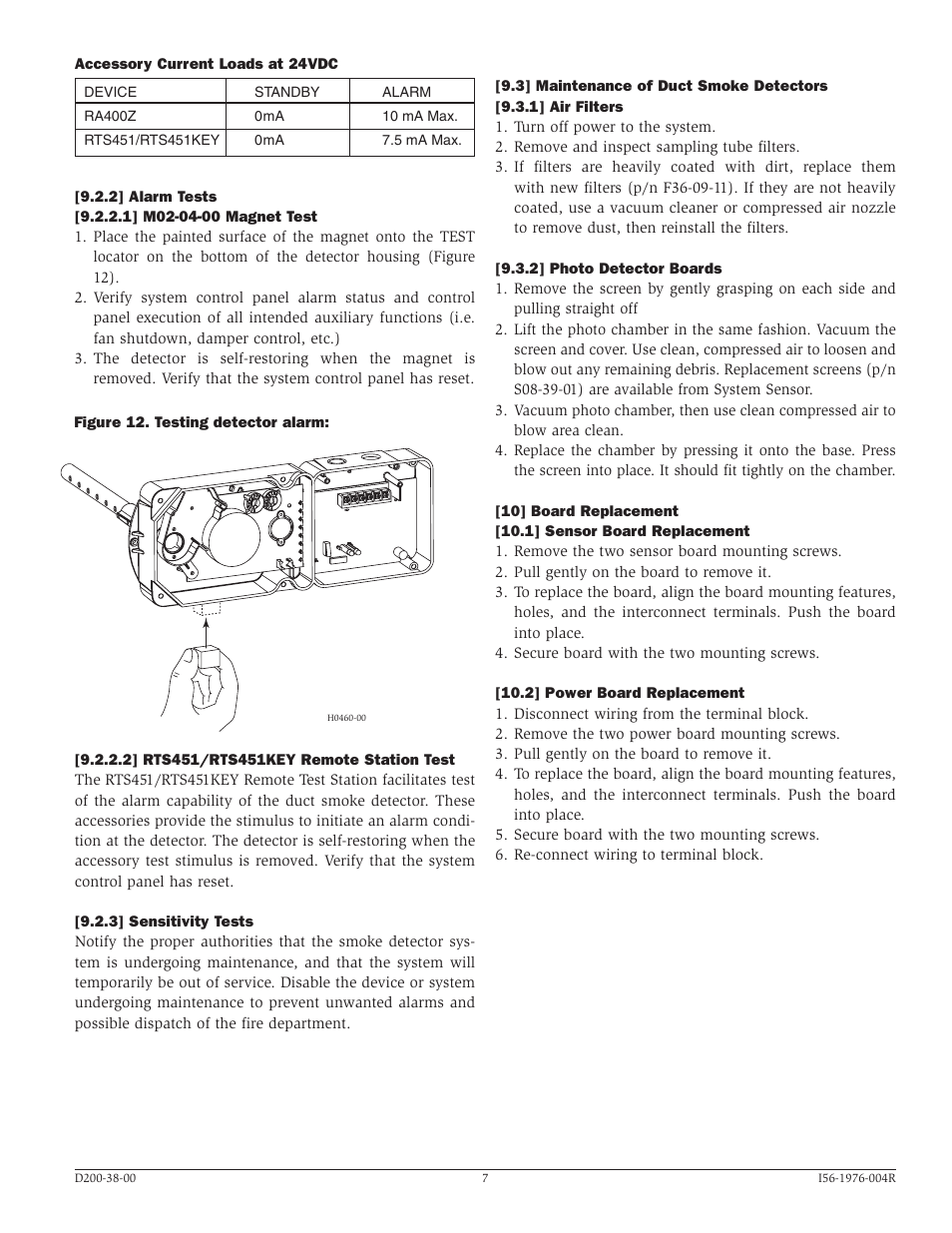 System Sensor DH200PL User Manual | Page 7 / 8