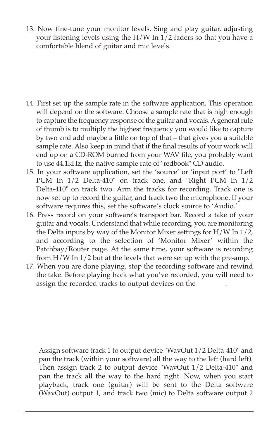 M-AUDIO Delta 410 User Manual | Page 41 / 56