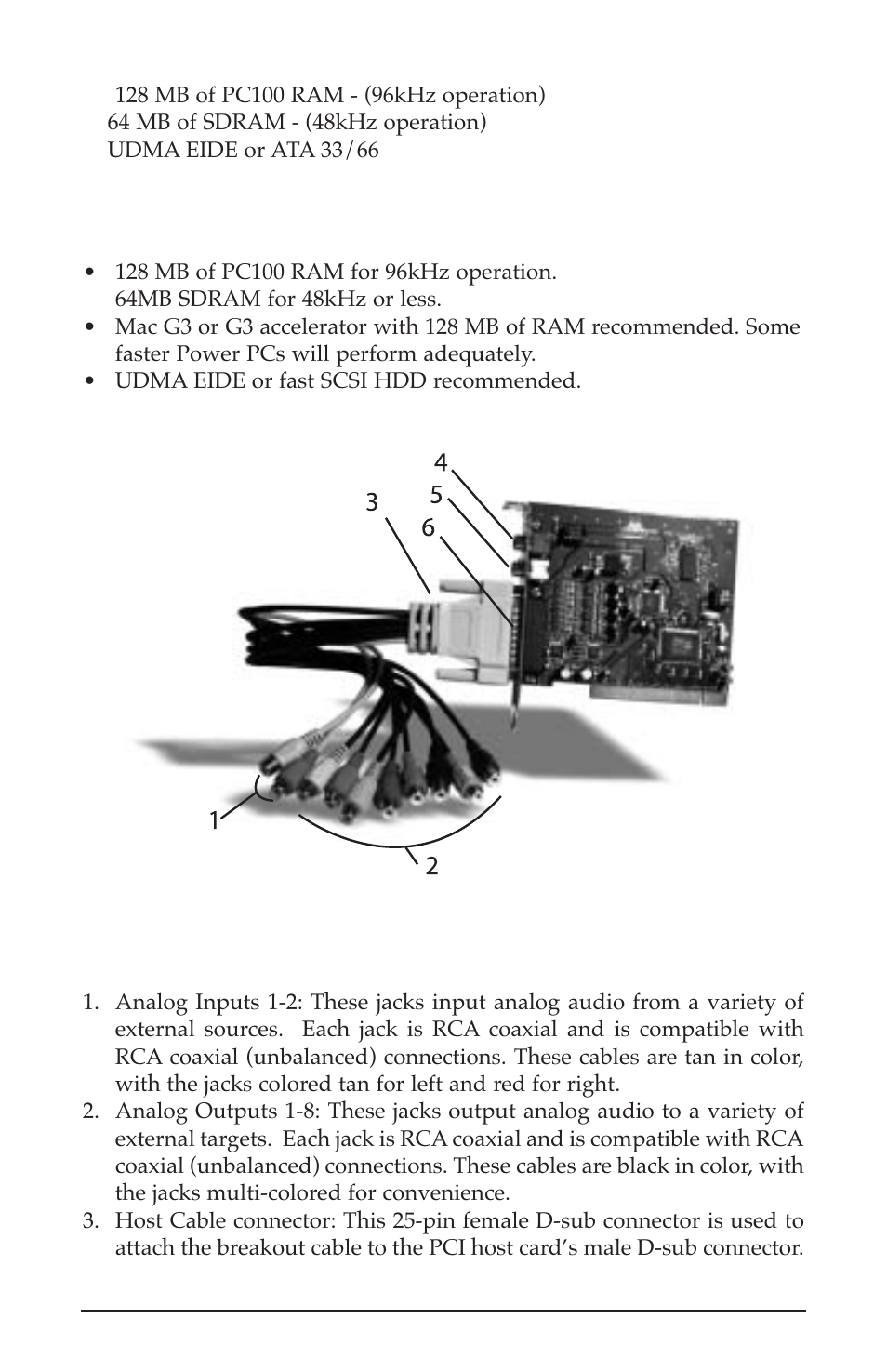 Breakout cable | M-AUDIO Delta 410 User Manual | Page 5 / 56