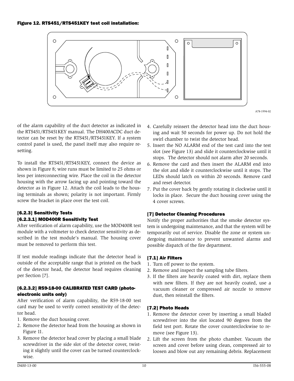 System Sensor DH400ACDCI User Manual | Page 10 / 16