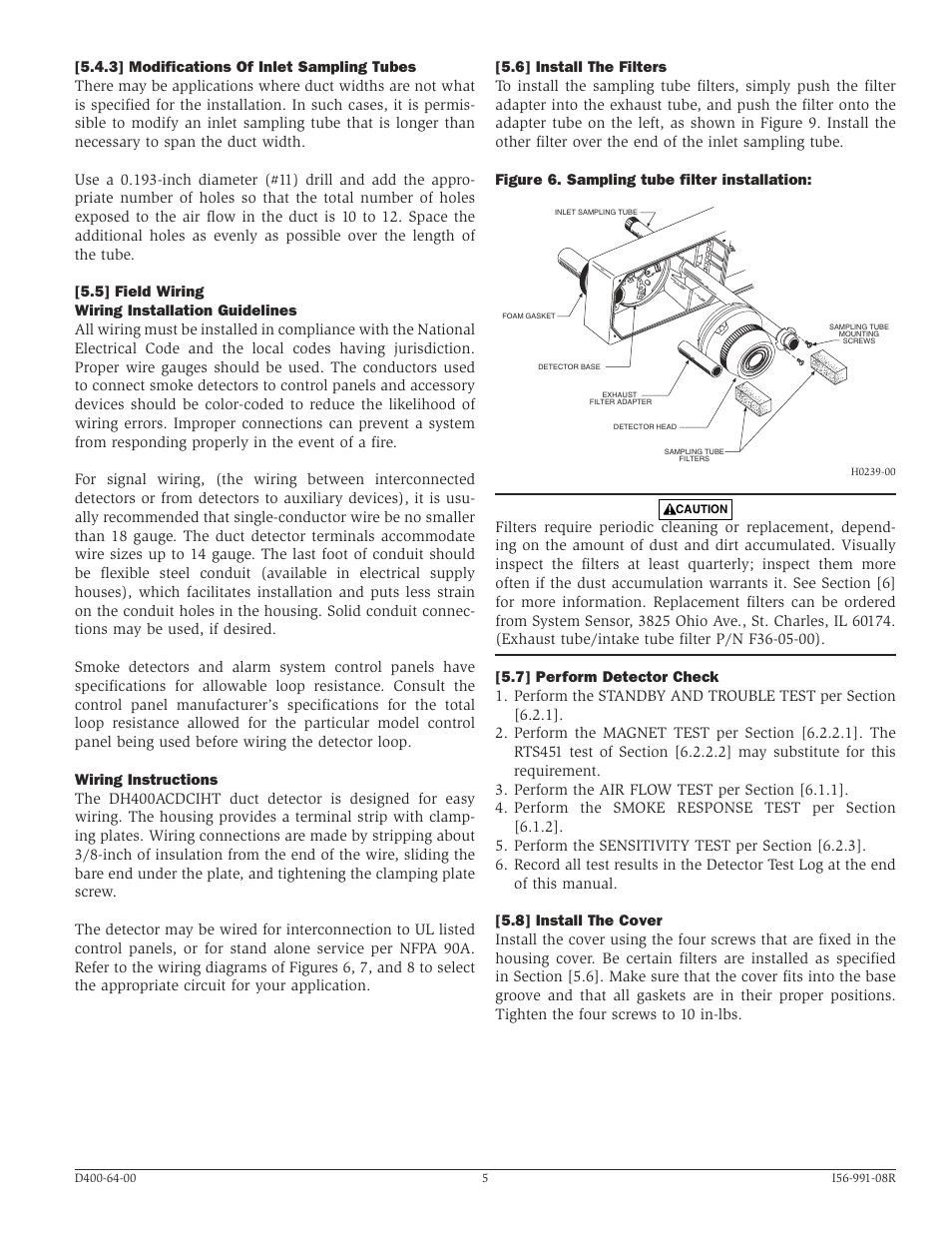 System Sensor DH400ACDCIHT User Manual | Page 5 / 12
