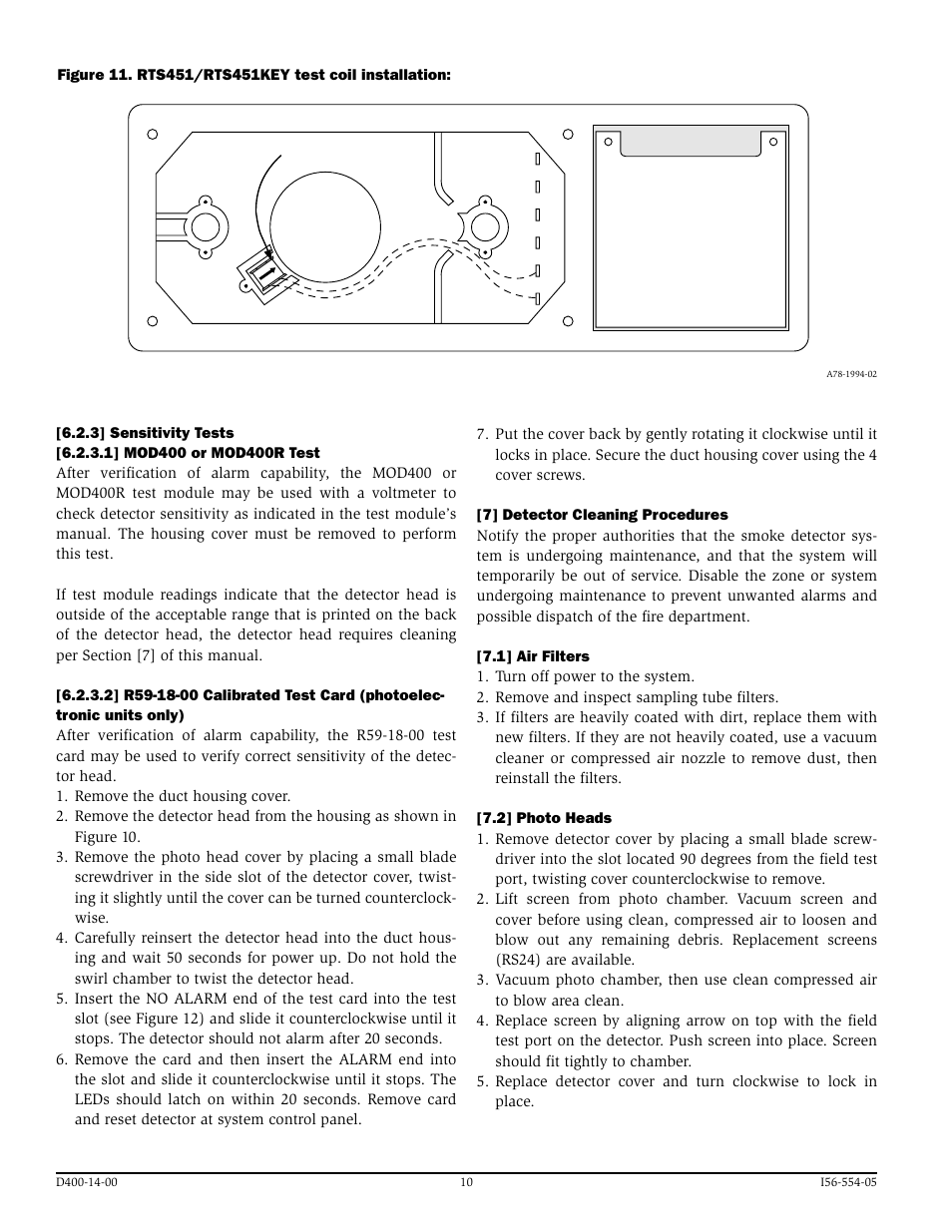 System Sensor DH400P User Manual | Page 10 / 16