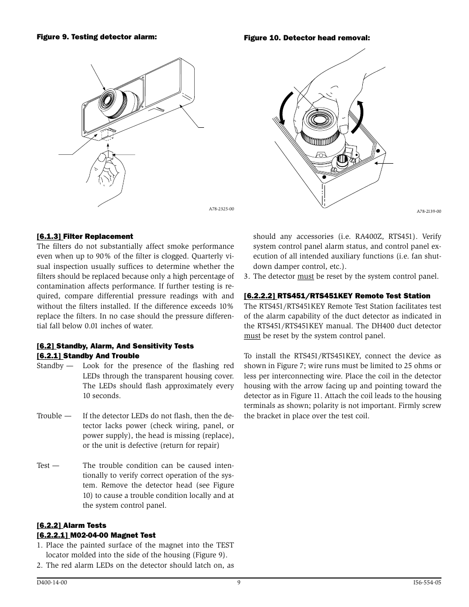 System Sensor DH400P User Manual | Page 9 / 16