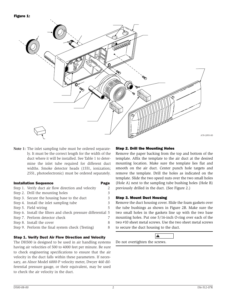 System Sensor DH500 User Manual | Page 2 / 12