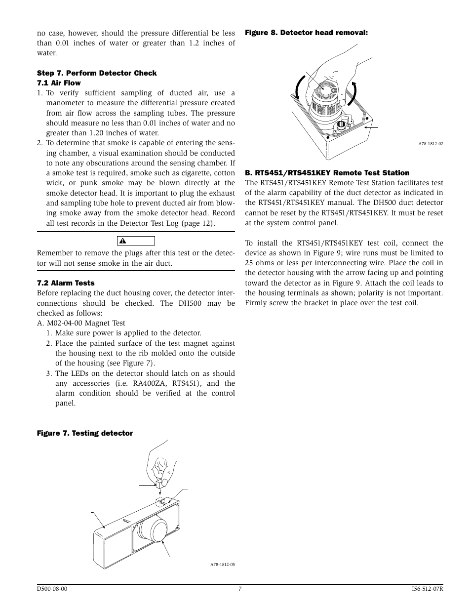 System Sensor DH500 User Manual | Page 7 / 12