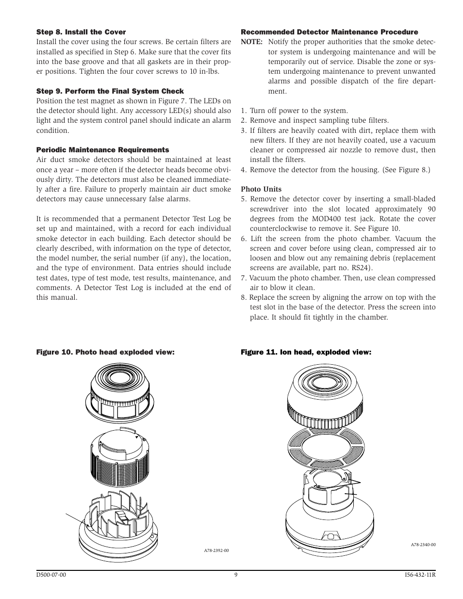 System Sensor DH500ACDC User Manual | Page 9 / 12