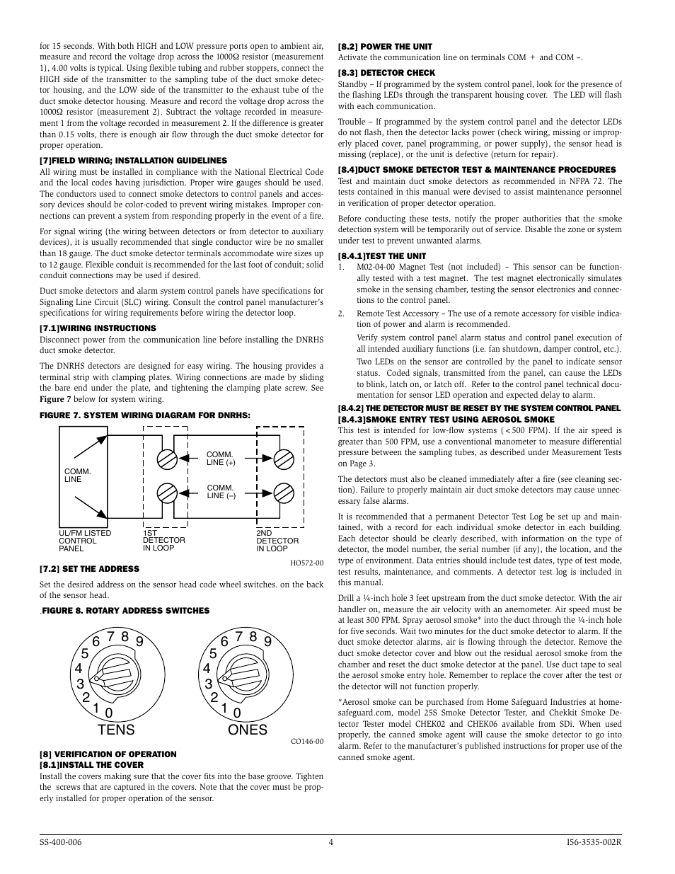 Tens ones | System Sensor DNRHS User Manual | Page 4 / 8