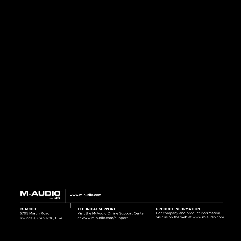 M-AUDIO Fast Track User Manual | Page 10 / 10
