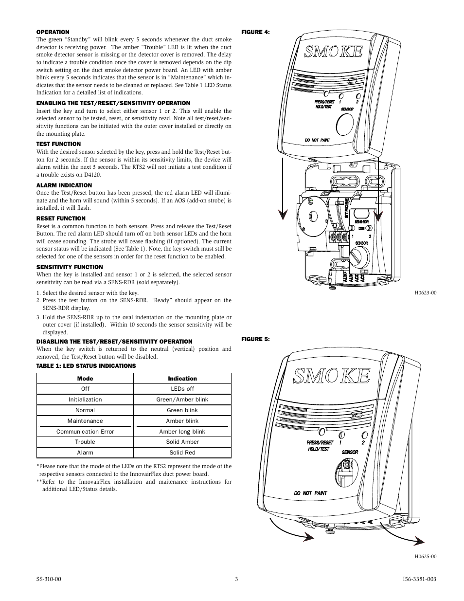 System Sensor RTS-AOS User Manual | Page 3 / 4