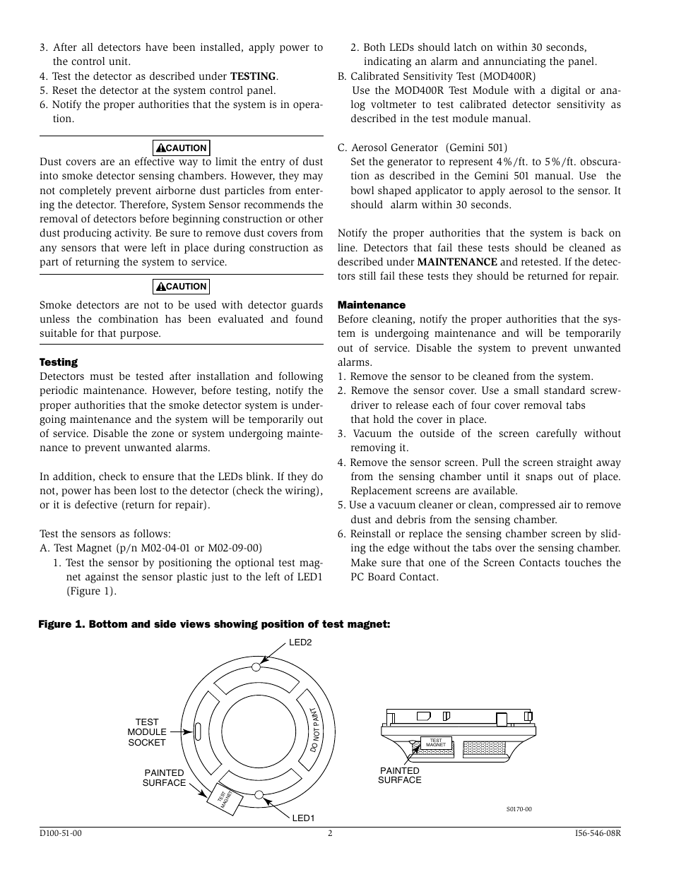 System Sensor 1151 Low Profile User Manual | Page 2 / 4