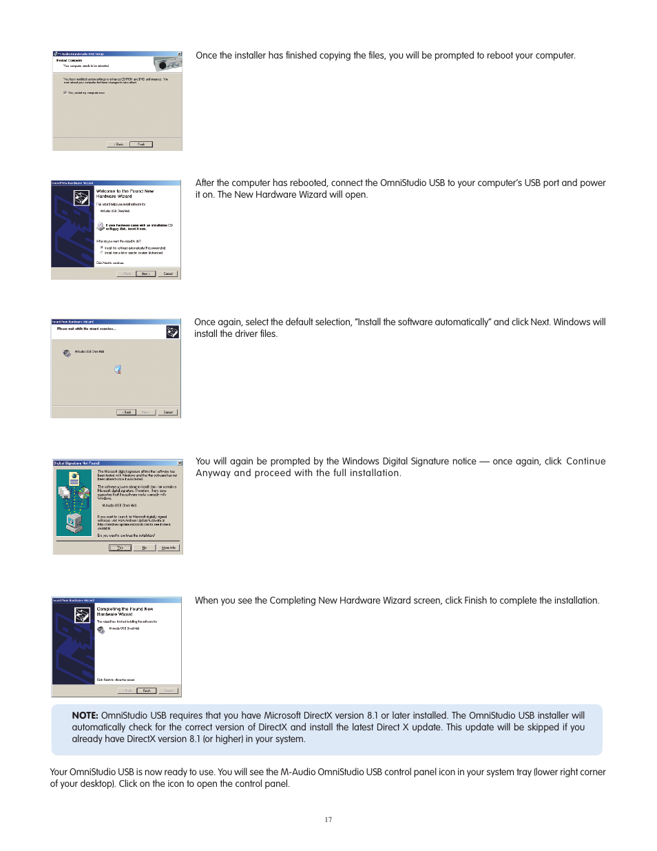 M-AUDIO OmniStudio USB User Manual | Page 18 / 45