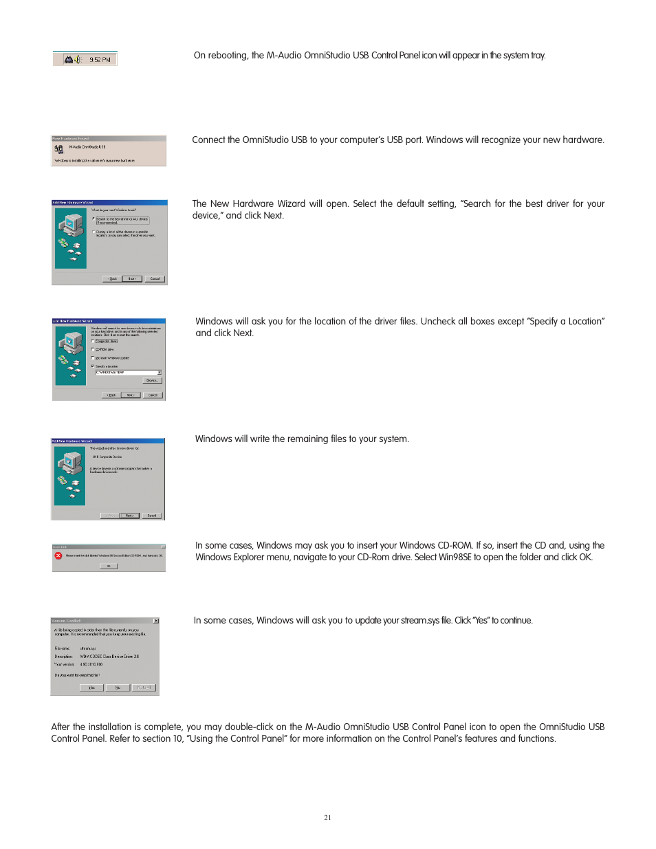 M-AUDIO OmniStudio USB User Manual | Page 22 / 45