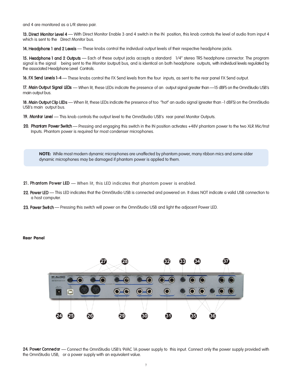 M-AUDIO OmniStudio USB User Manual | Page 8 / 45