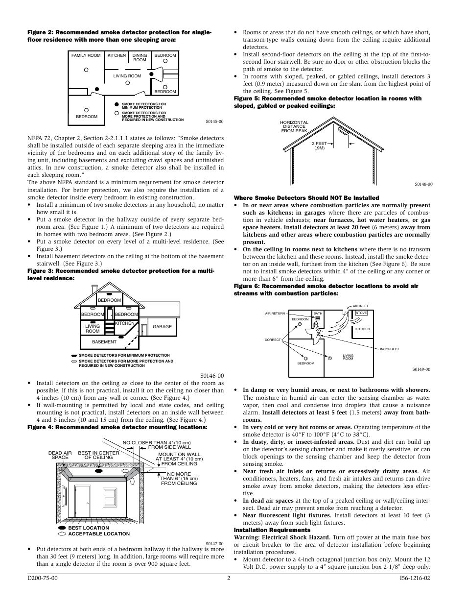 System Sensor 2012H Photoelectronic User Manual | Page 2 / 4