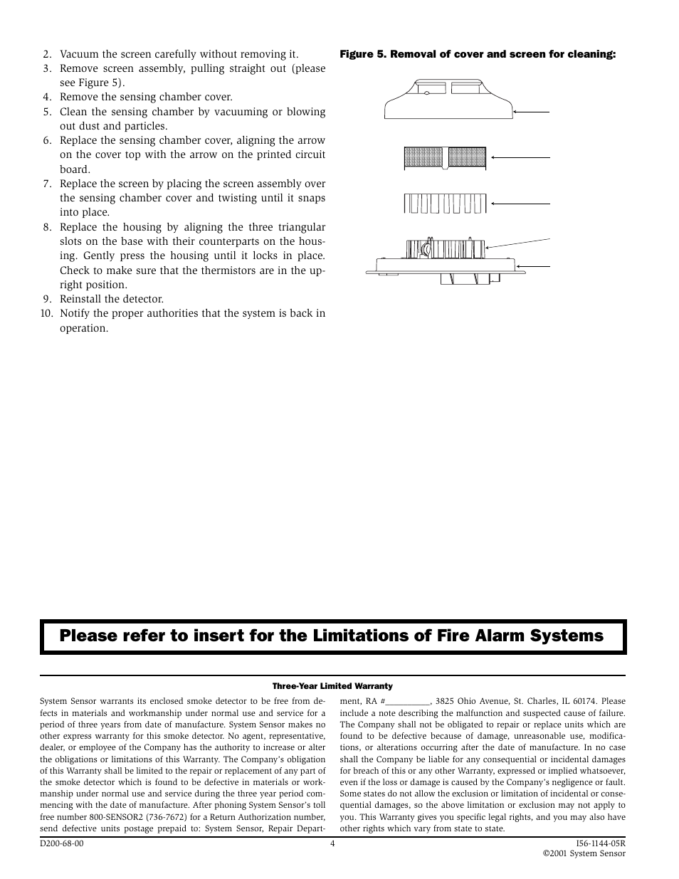 System Sensor 2100TR Photoelectronic User Manual | Page 4 / 4