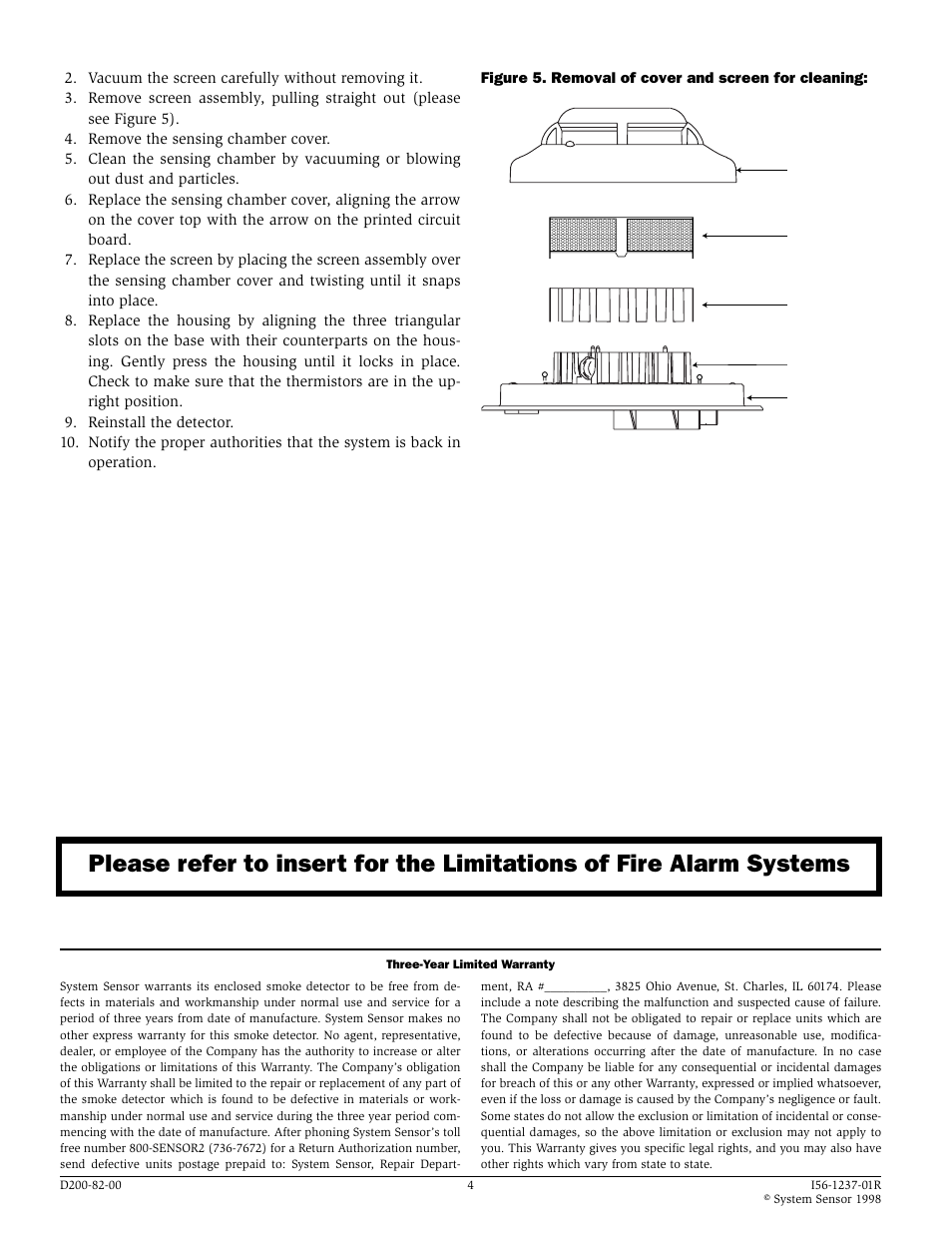System Sensor 2112_24AT Photoelectronic User Manual | Page 4 / 4