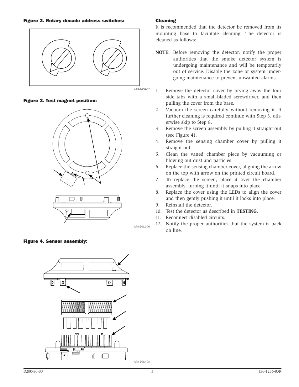 System Sensor 2251 and 2251T Intelligent Photoelectric User Manual | Page 3 / 4