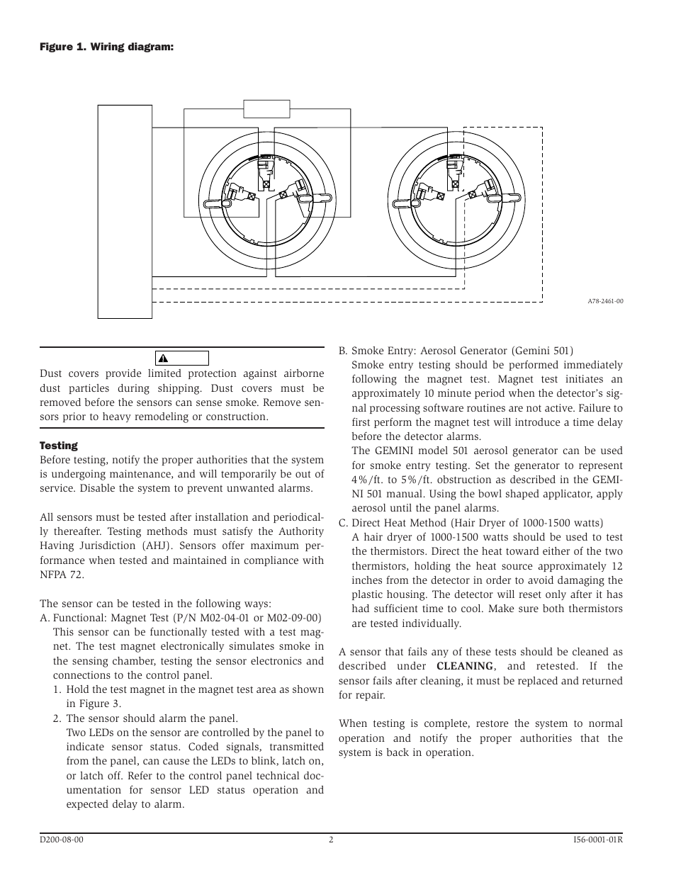 System Sensor 2251TM Intelligent User Manual | Page 2 / 4