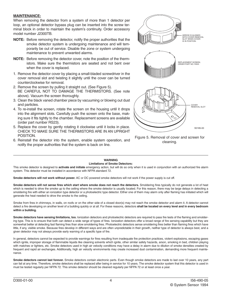 System Sensor 2300TB User Manual | Page 4 / 4