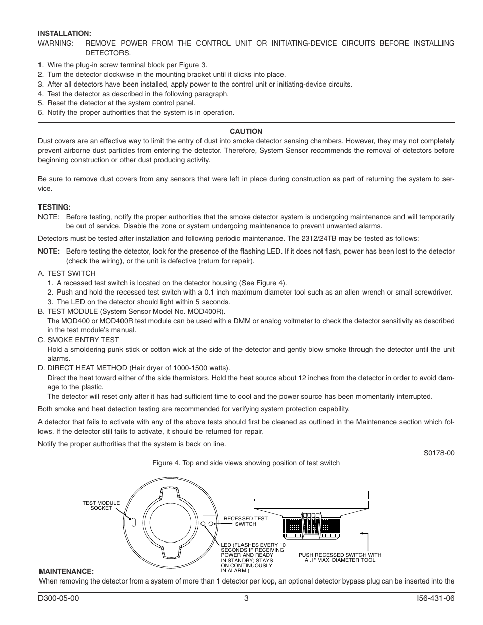 System Sensor 2312_24TB User Manual | Page 3 / 4