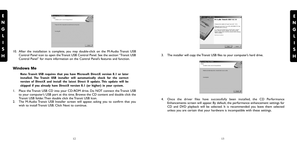 Windows me | M-AUDIO Transit USB User Manual | Page 7 / 15