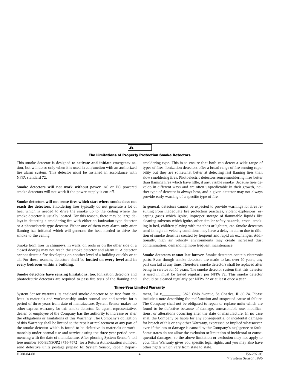 System Sensor 2551 and 2551T Plug-in Intelligent User Manual | Page 4 / 4