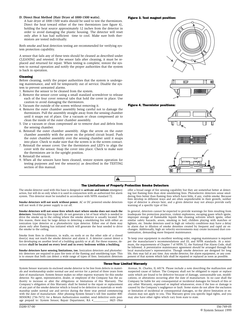 System Sensor 3251 Intelligent User Manual | Page 2 / 2