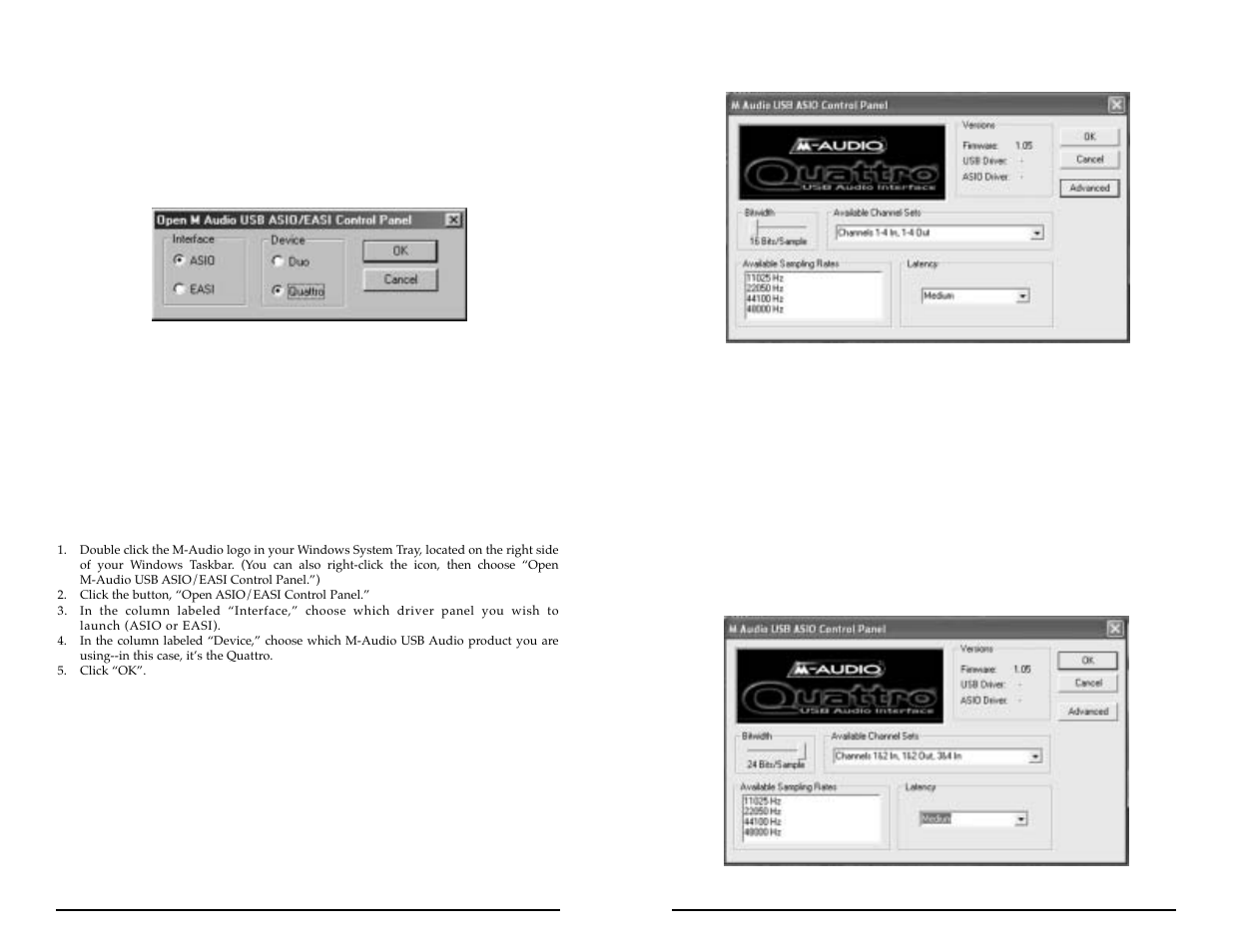 M-AUDIO Quattro USB User Manual | Page 10 / 15