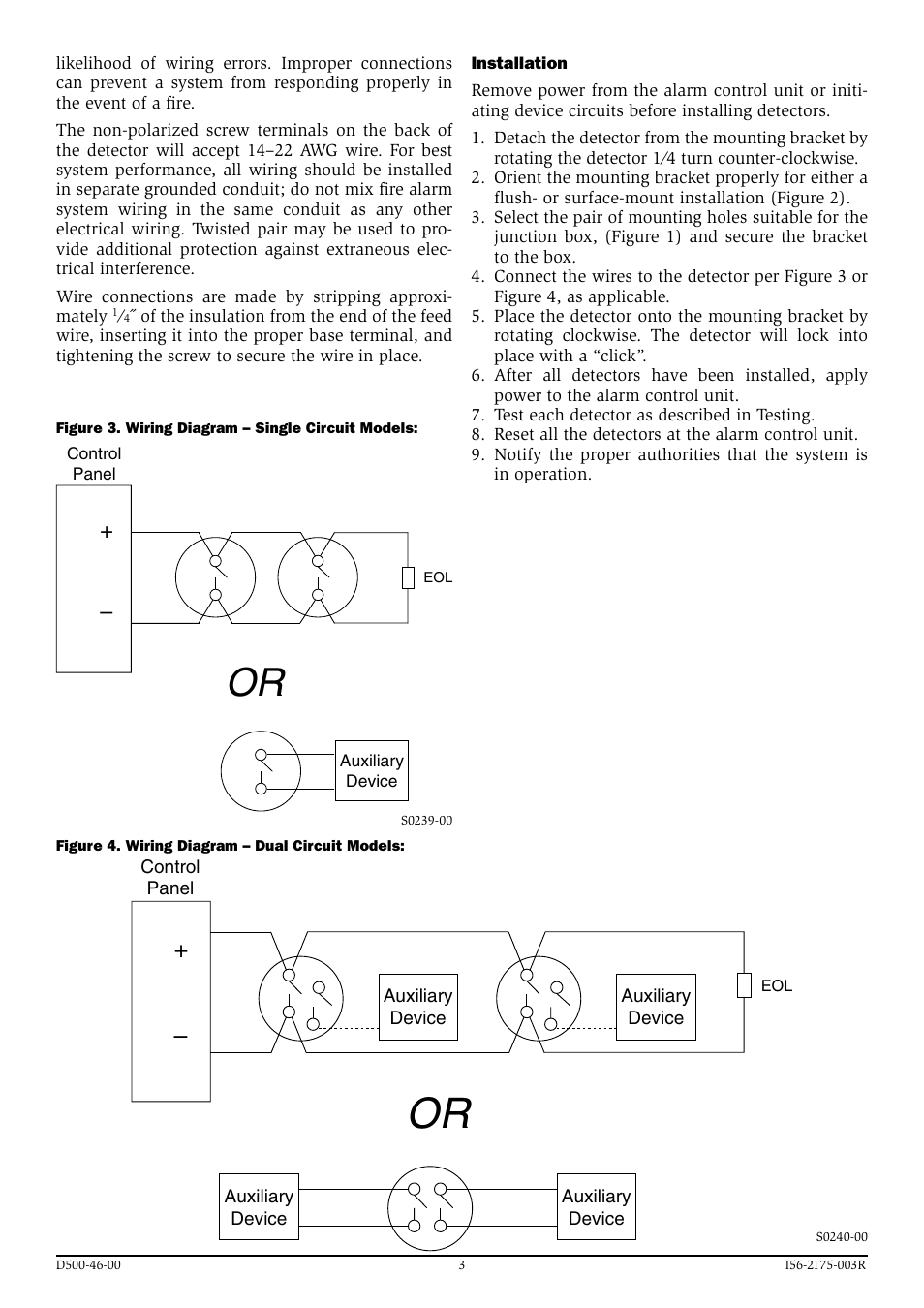 System Sensor 5600 Series Heat Detectors User Manual | Page 3 / 4