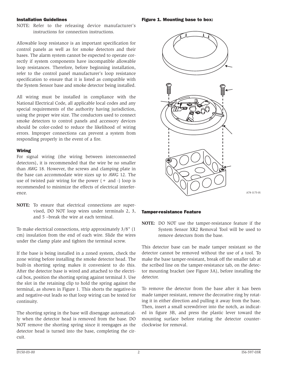 System Sensor B112LP User Manual | Page 2 / 4
