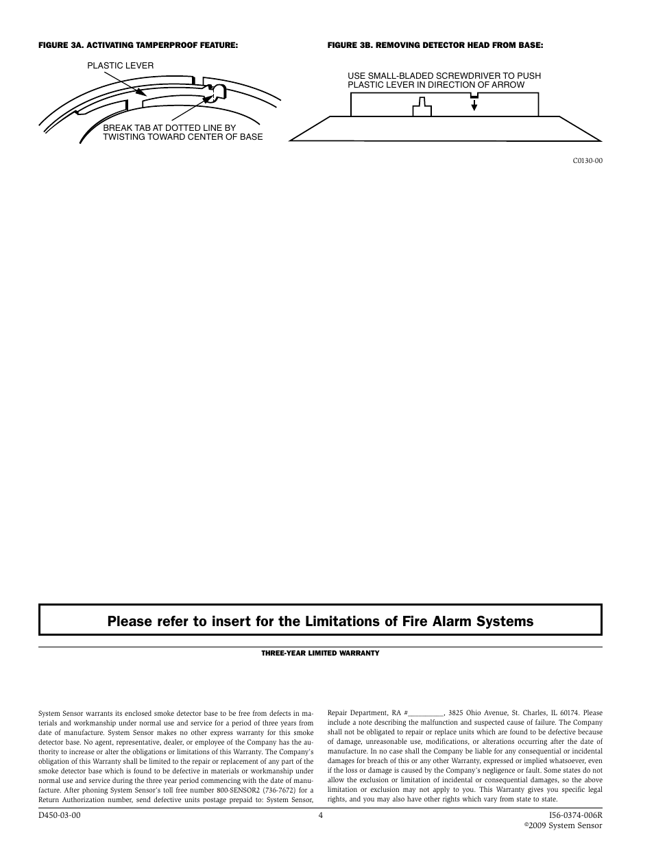 System Sensor B402B User Manual | Page 4 / 4