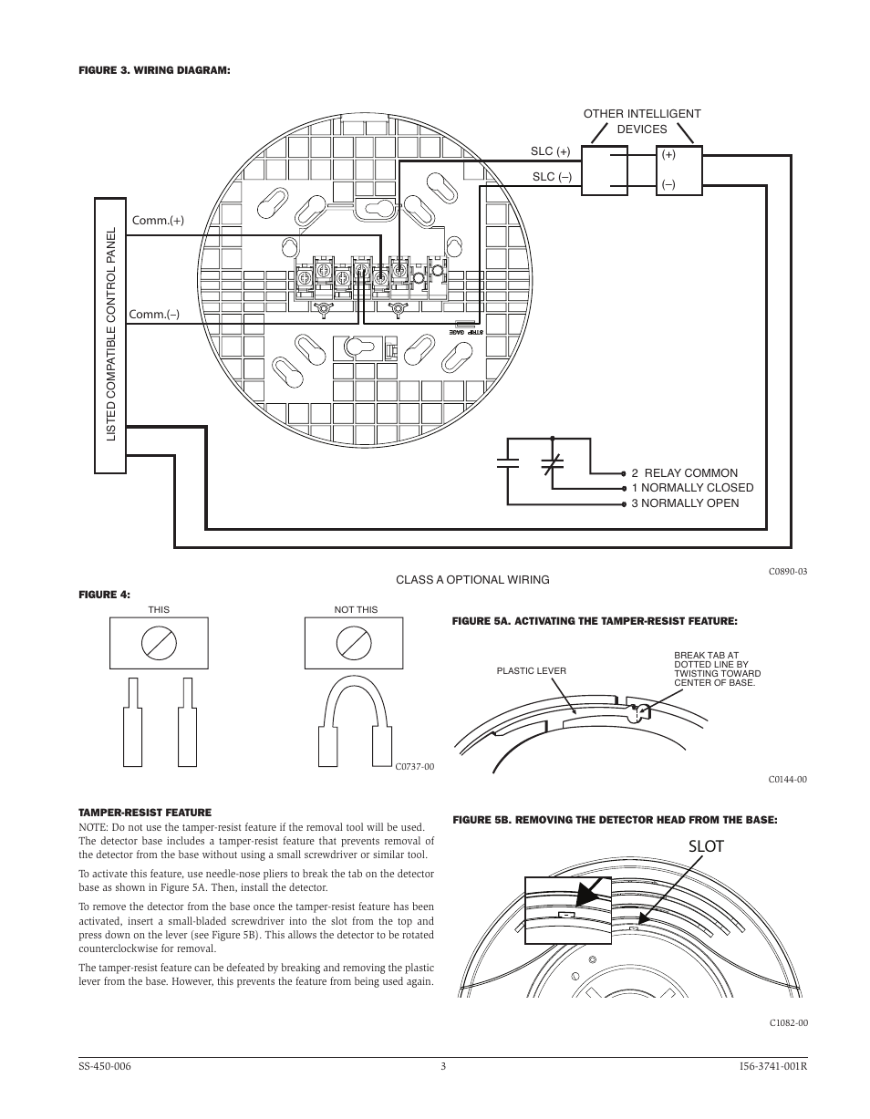 Slot | System Sensor EBR User Manual | Page 3 / 4