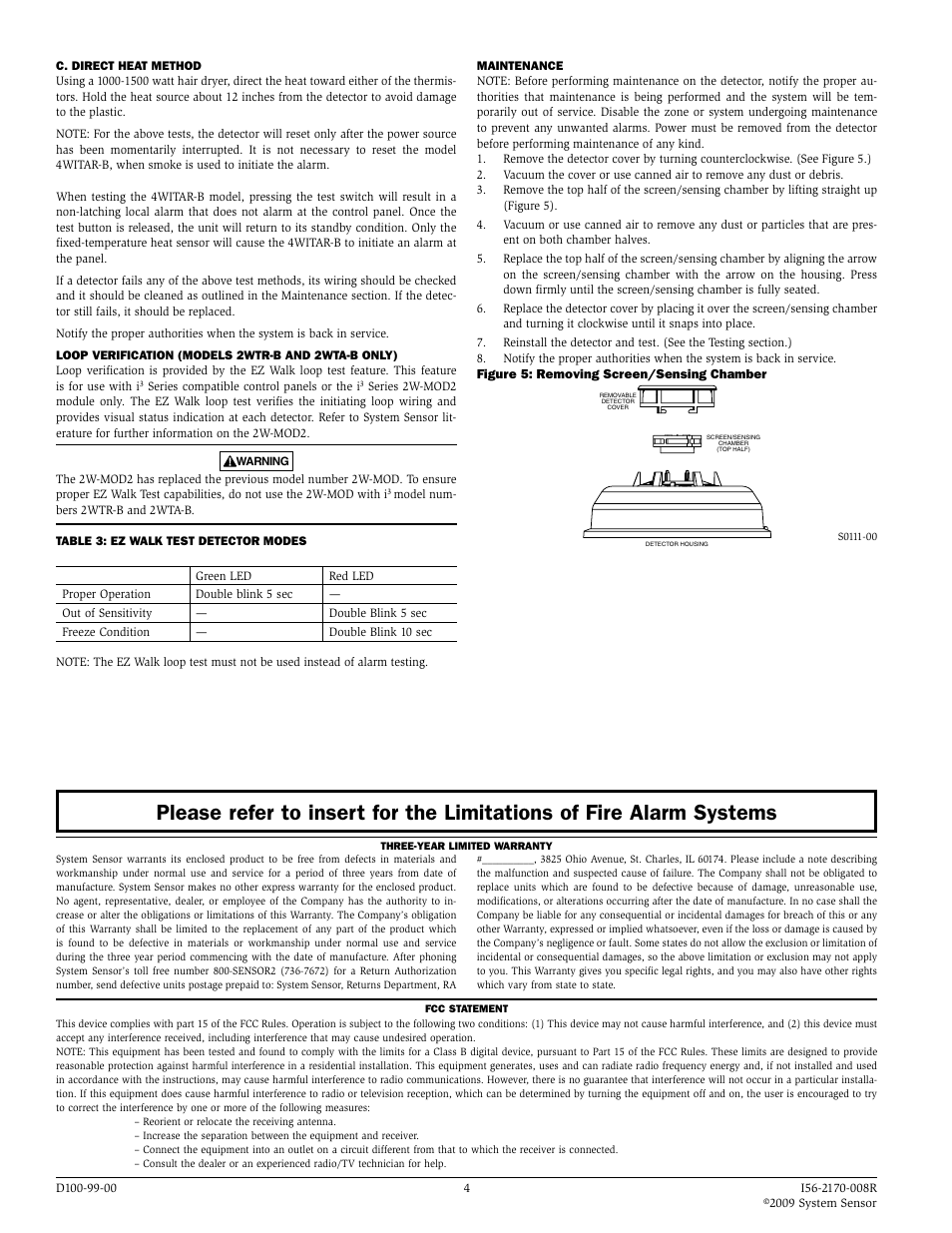 System Sensor i3 Series Thermal Detectors User Manual | Page 4 / 4