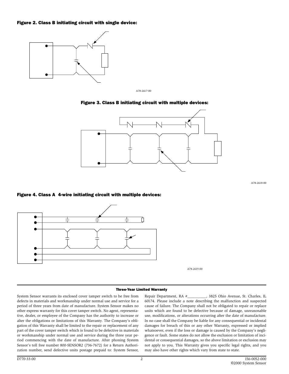 System Sensor 546-9000 Cover Tamper Switch User Manual | Page 2 / 2