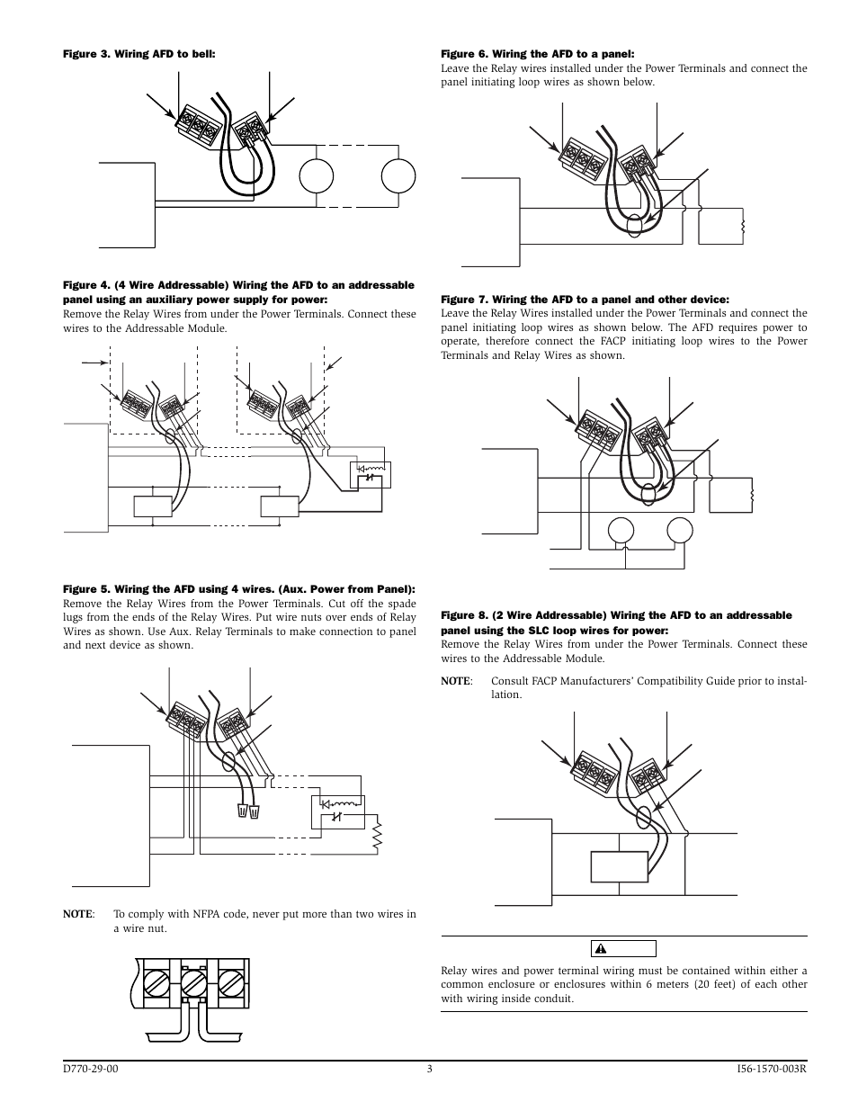 System Sensor AFD Models User Manual | Page 3 / 4