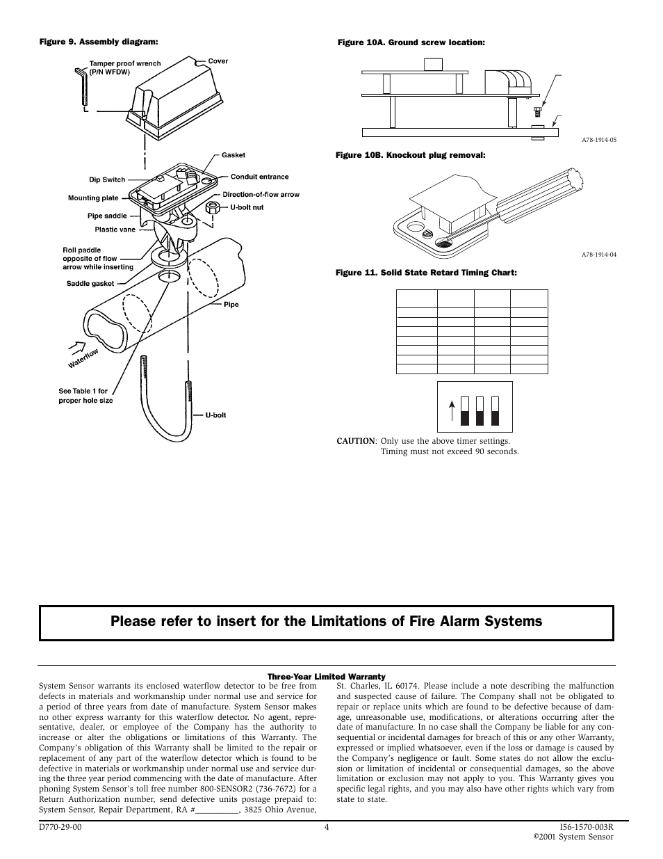 System Sensor AFD Models User Manual | Page 4 / 4